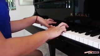 Hairy Teen Takes a Break From the Piano for a Quickie with Her sexy MILF Teacher