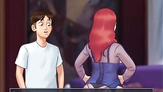 Summertime Saga Cap 27 - A Redhead curvy sexy MILF