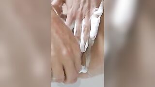 Sexy cougar milf shaving and sexy anal plug play....