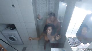 BLACK sexy beautiful MILF DESTROYED IN SHOWER - INTENSE SEX WITH WITH BOOTY EBONY KIKI MINAJ