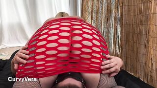 THICK BBW wild MILF Vera Facesitting and smothering her slave into total submission.