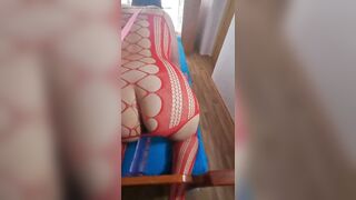 KINKY BBW sexy beautiful milf with big ass ridding in big dildo