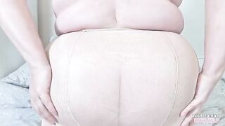 kinky BBW mature milf gorgeous wife in pantyhose - amateur real homemade big tits round ass tights